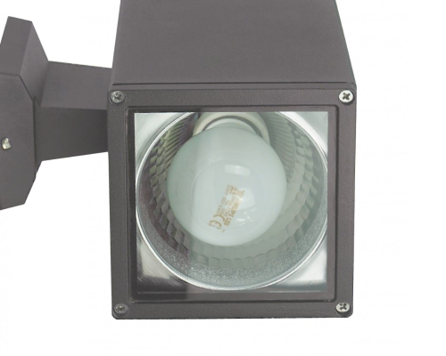 Zewnętrzny kinkiet na elewację oświetleniowy ciemny popiel ADELA 8002 DG - 2