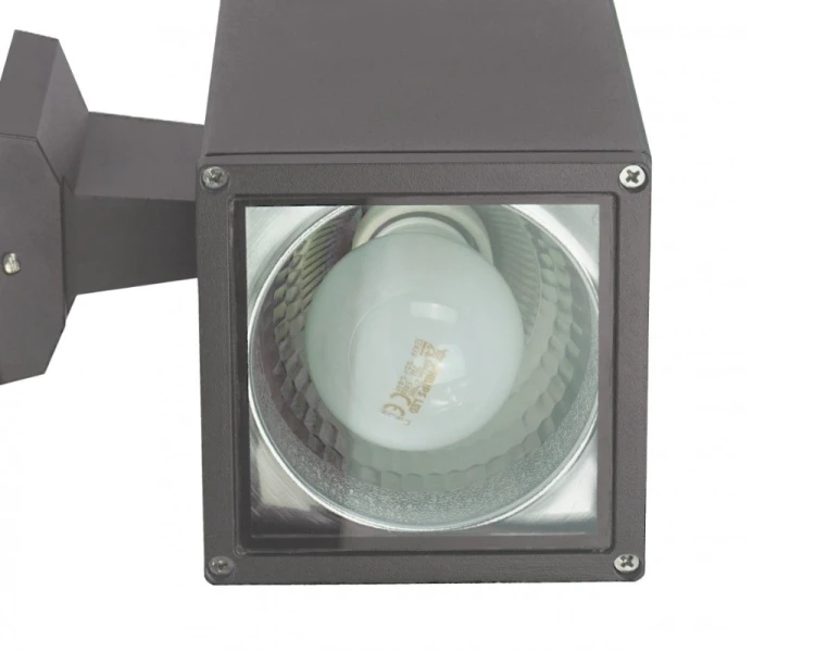 Zewnętrzny kinkiet na elewację oświetleniowy ciemny popiel ADELA 8002 DG - 2