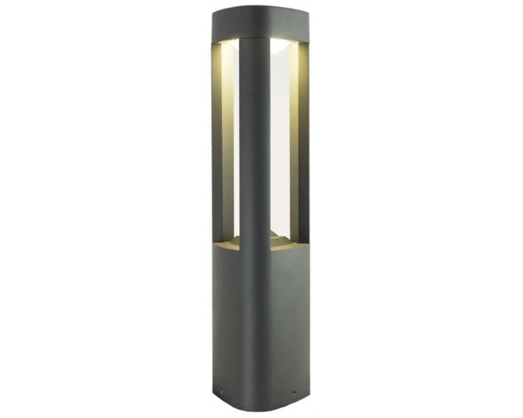 Lampa ogrodowa stojąca słupek 50cm ciemny popiel GL 11204 - 2
