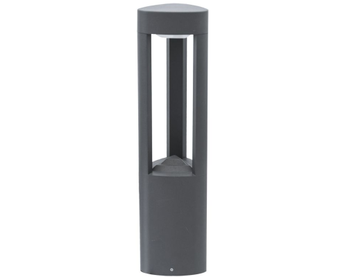 Lampa ogrodowa stojąca słupek 50cm ciemny popiel GL 11204