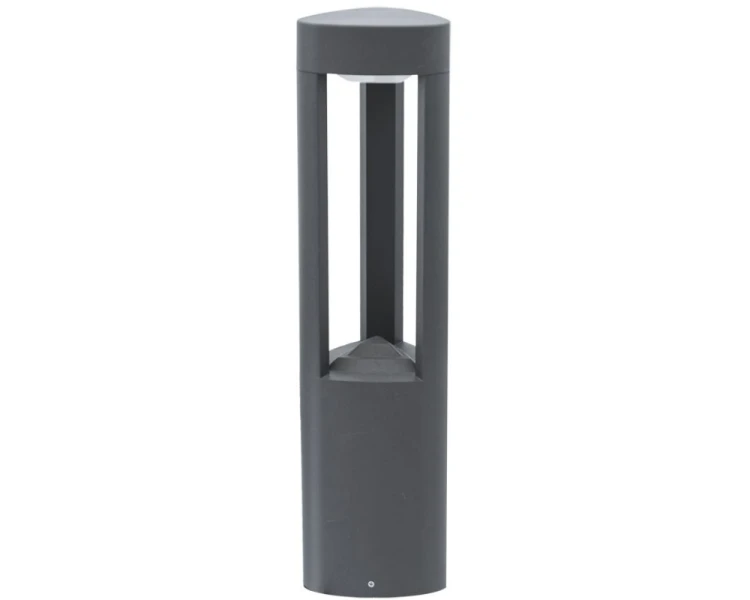 Lampa ogrodowa stojąca słupek 50cm ciemny popiel GL 11204