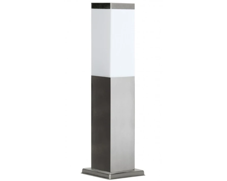 Lampa ogrodowa słupek kwadrat 45cm Inox SS802-450