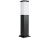 Lampa ogrodowa czarna słupek kwadrat 45cm Inox SS802-450 BL