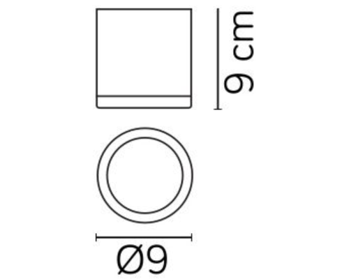 Sufitowa lampa zewnętrzna ogrodowa IP54 MIDI M1455 DG - 2