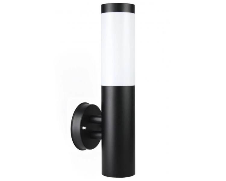 Kinkiet ogrodowy prosty lampa ścienna czarna ST 025 BL