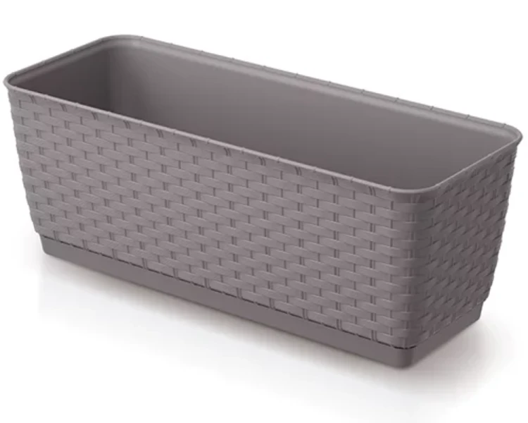 Doniczka długa z podstawką mocca 39 cm Ratolla P