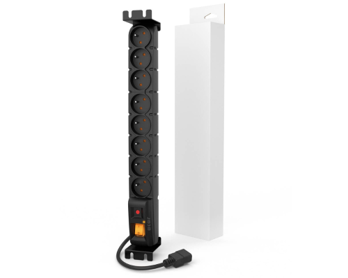 Listwa zasilająca Rack 19" 8 gniazd 5m czarna ACAR S8 FA RACK IEC