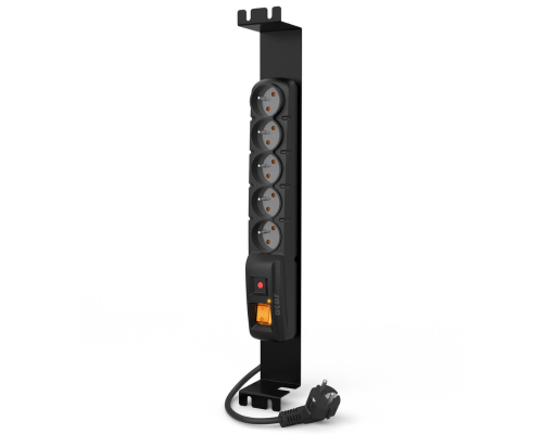 Listwa zasilająca Rack 19" 5 gniazd 1,5m czarna ACAR F5 FA RACK