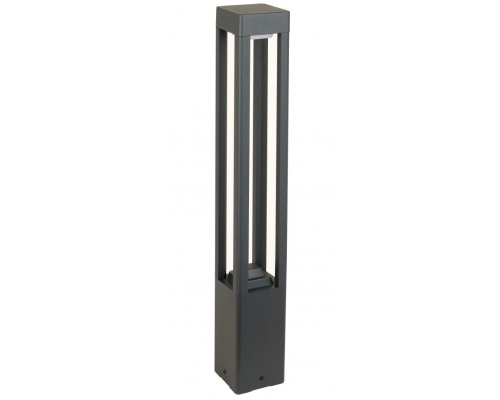 Lampa ogrodowa słupek kwadratowy ciemny popiel 80 cm Fan KW FKW-800