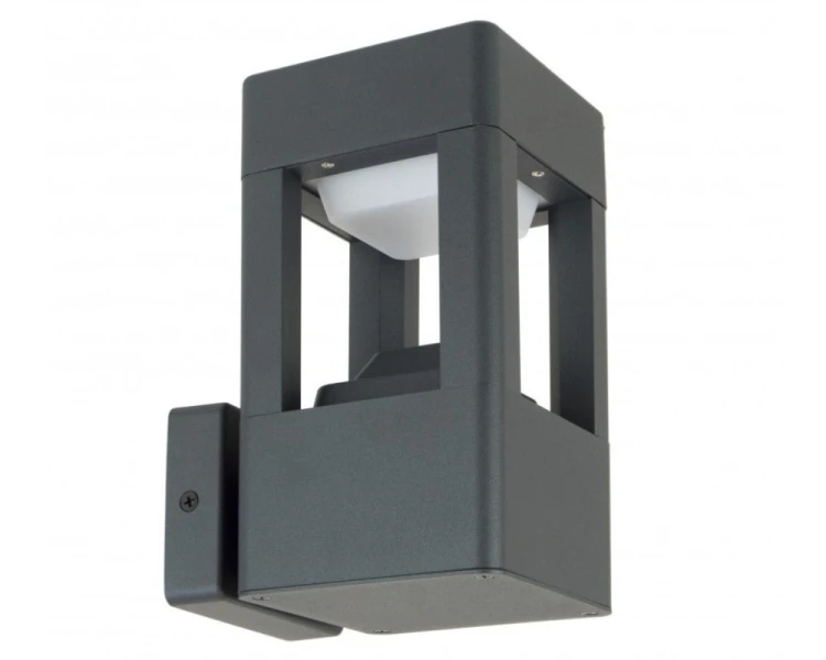 Kinkiet zewnętrzny ogrodowy 20cm ciemny popiel Fan FKW-K100