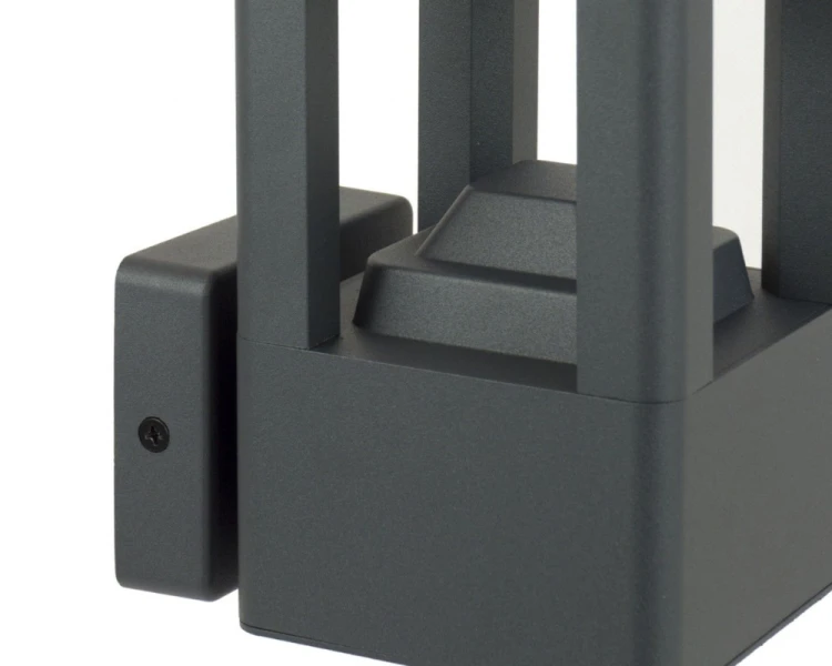 Kinkiet zewnętrzny ogrodowy 20cm ciemny popiel Fan FKW-K100