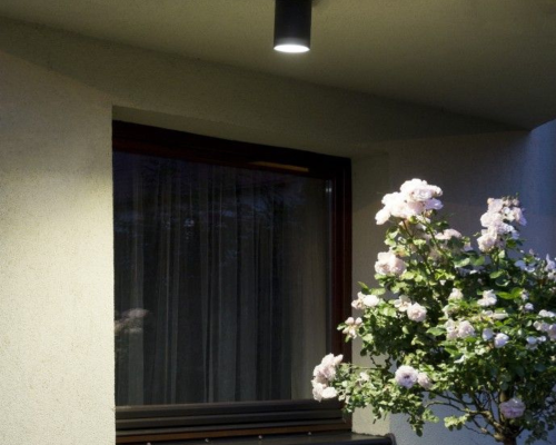 Oprawa sufitowa z regulacją kąta padania światła ciemny popiel Adela 7004 DG aranżacja.png