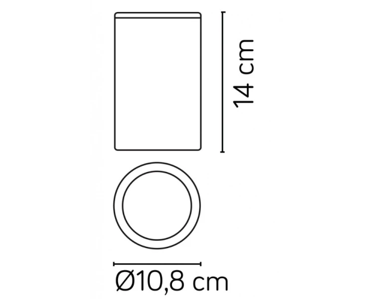 Oprawa sufitowa z regulacją kąta padania światła ciemny popiel Adela 7004 DG rysunek techniczny.png