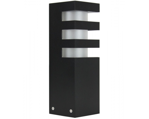 Lampa ogrodowa stojąca słupek 25cm czarny RADO 3 BL
