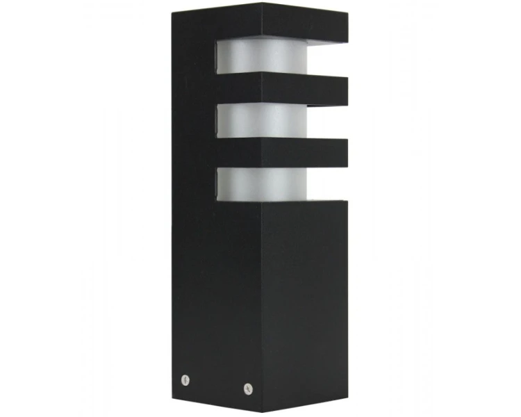 Lampa ogrodowa stojąca słupek 25cm czarny RADO 3 BL