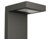 Lampa stojąca zewnętrzna do ogrodu 58cm ciemny popiel KR-580