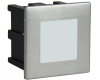 Lampa ogrodowa wpuszczana w ścianę kwadratowa 8x8cm Inox F 04