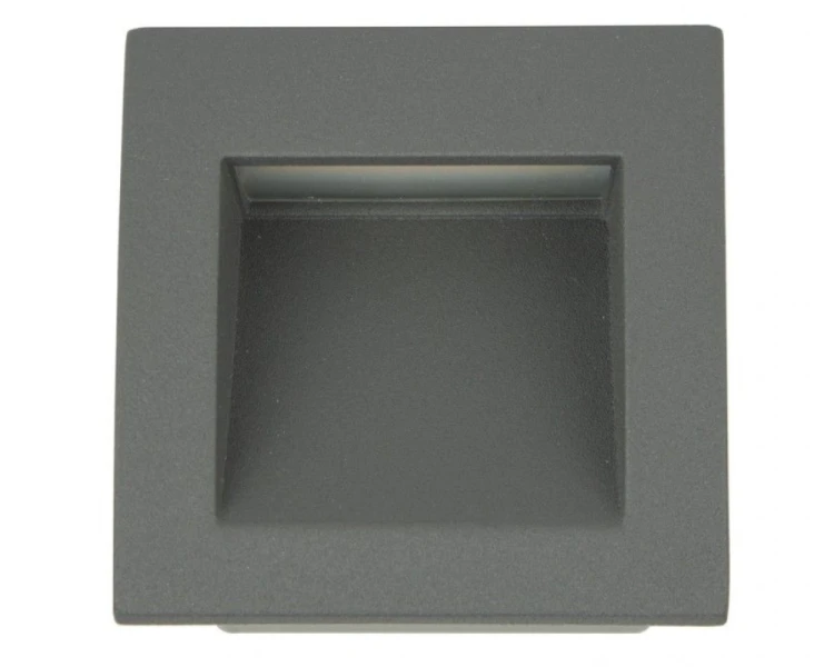 Lampa na murek do zabudowy kwadratowa 9x9cm M2029