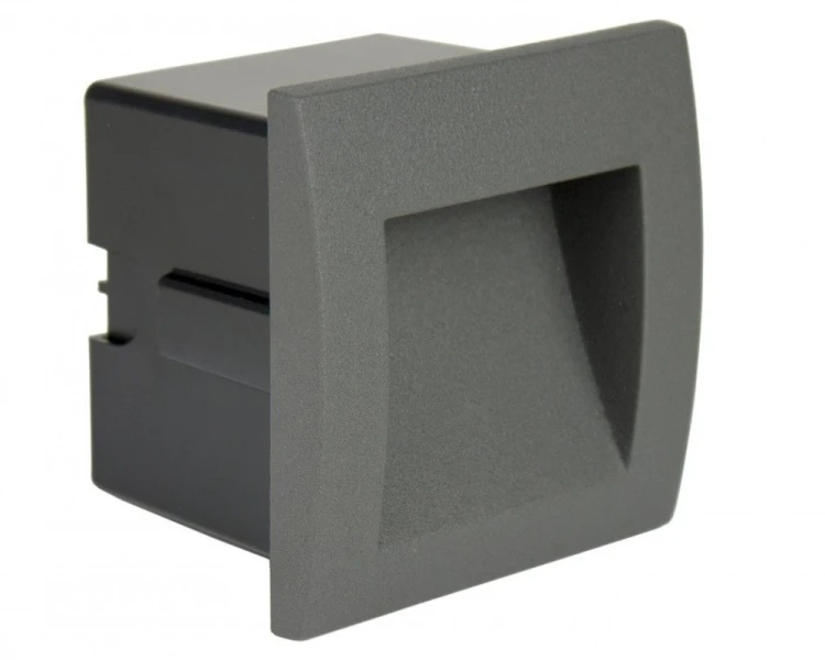 Lampa na murek do zabudowy kwadratowa 9x9cm M2029