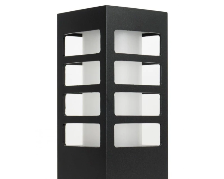 Lampa ogrodowa słupek kwadrat 25cm czarny RADO III 3 BL - 2