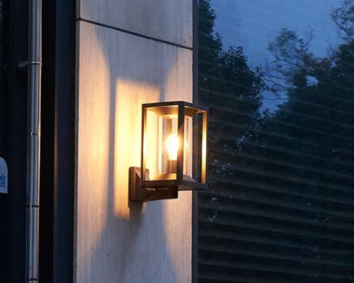 Kinkiet do ogrodu aluminiowy czarny 28cm Porto M1931 aranażacja