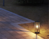 Lampa stojąca do ogrodu niska 50cm czarna Porto M1932-500 aranżacja