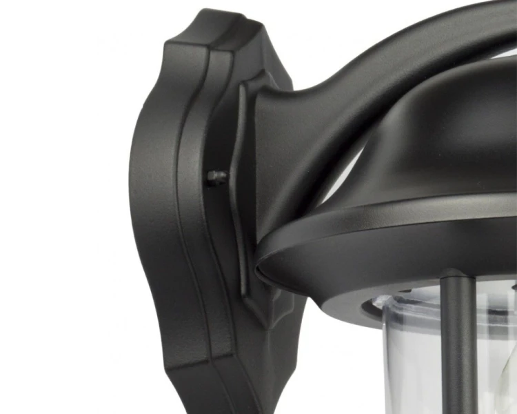 Lampa elewacyjna do ogrodu okrągła czarna Prince K 3012/1/O
