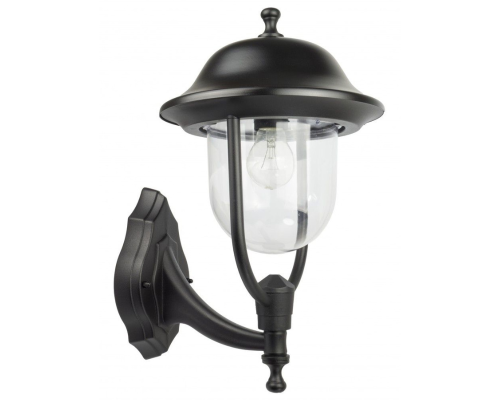Lampa elewacyjna do ogrodu okrągła czarna Prince K 3012/1/O G