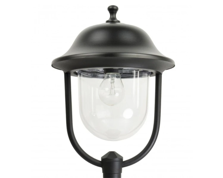 Lampa stojąca do ogrodu z okrągłym kloszem 87 cm czarna Prince K 5002/3/O