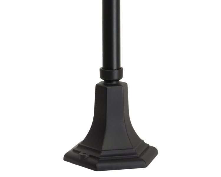 Lampa stojąca do ogrodu z okrągłym kloszem 87 cm czarna Prince K 5002/3/O