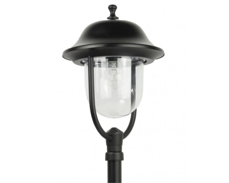 Lampa stojąca do ogrodu z okrągłym kloszem 87 cm czarna Prince K 5002/3/O