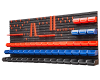 Zestaw tablica warsztatowa 107 elementów Tool Wall Panel