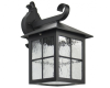 Lampa ścienna do ogrodu kwadratowa czarna Wenecja K 3012/1/KW