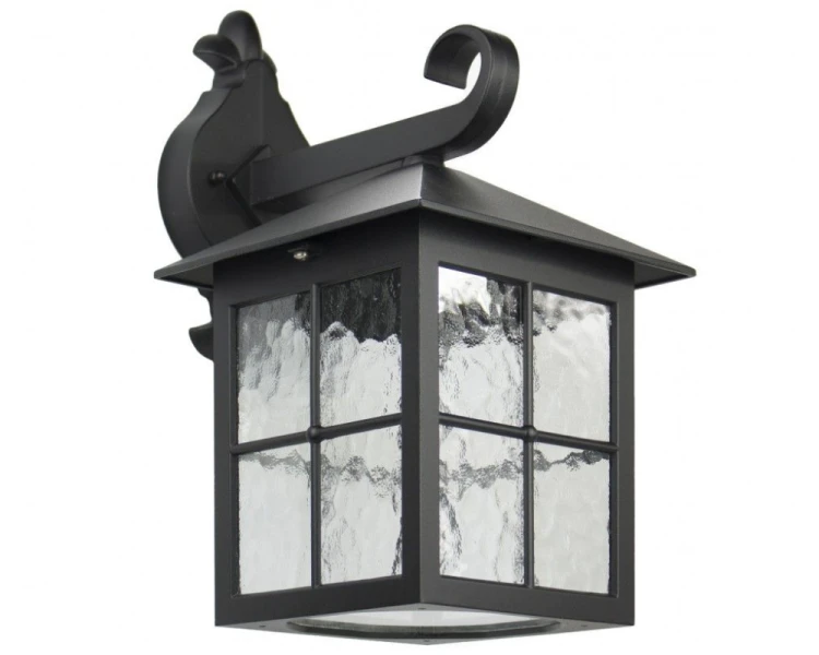 Lampa ścienna do ogrodu kwadratowa czarna Wenecja K 3012/1/KW
