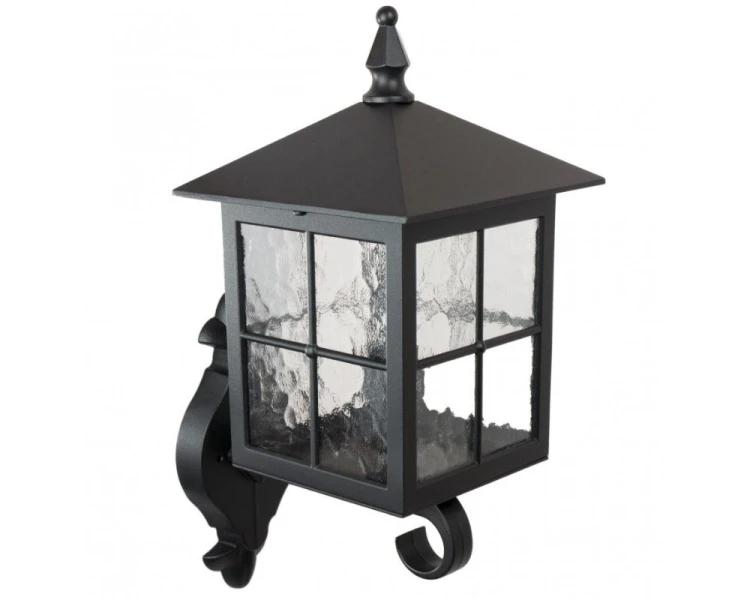 Lampa ścienna do ogrodu kwadratowa czarna Wenecja K 3012/1/KW G