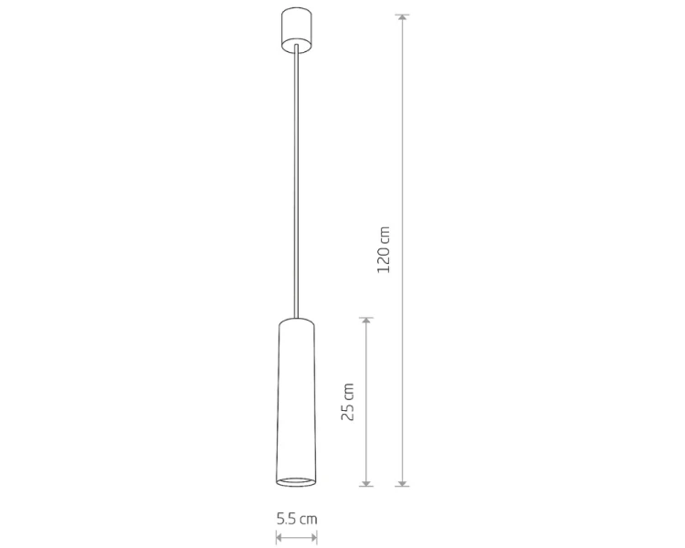 Lampa wisząca zwis na sufit 120cm mosiądz Novodworski Eye M - 3