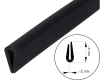 Uszczelka krawędziowa czarna 6x2 mm