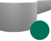 Odbojnica elastyczna 16 cm x 13,8 mb kolor 34 - Zieleń Medyczna Flat.png