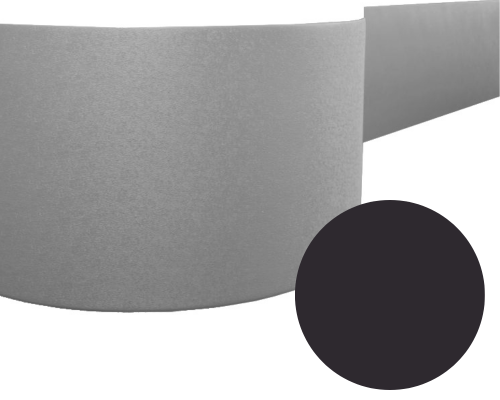 Odbojnica elastyczna 31 cm x 20,4 mb kolor 55 - Czarny Flat.png