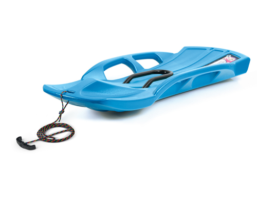 Ślizgacz dwuosobowy sterowalny niebieski Snow Train Control.png