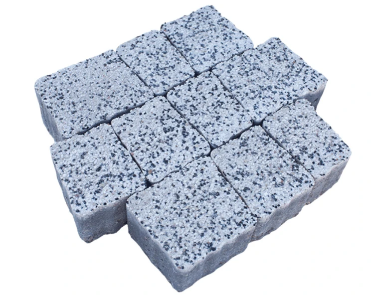 Kostka brukowa płukanka biała 8,9 m² gr. 6 cm granit mały