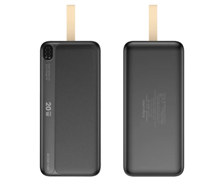 Power bank 40000mAh szybkie ładowanie QC PD Kruger&Matz