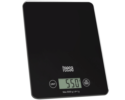 Waga kuchenna szklana elektroniczna LCD czarna Teesa TSA0804