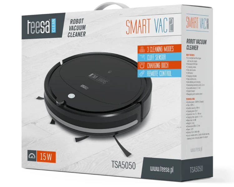 Robot sprzątający odkurzacz na pilot Teesa Smart Vac 2