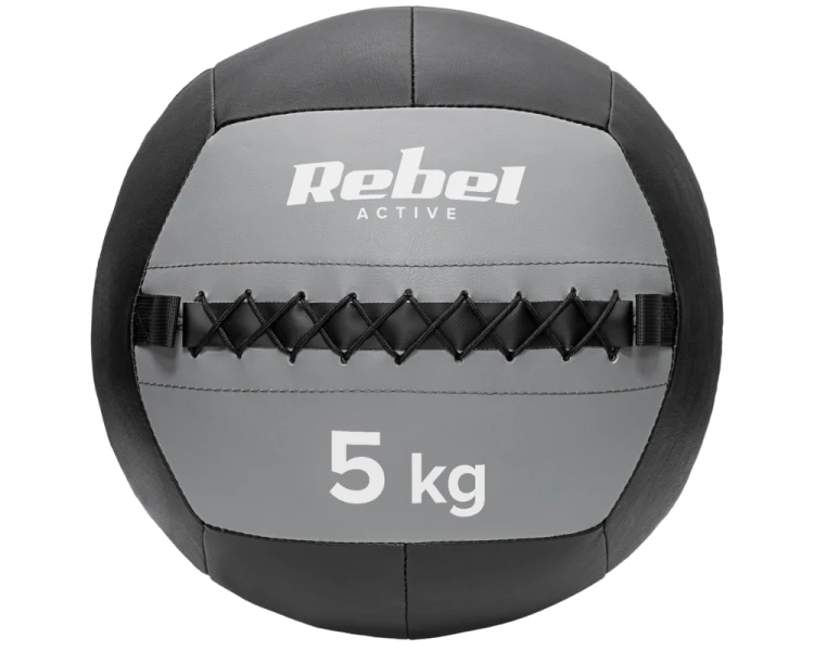 Piłka lekarska rehabilitacyjna do ćwiczeń 5kg skórzana Rebel