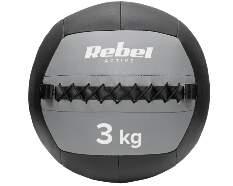 Piłka lekarska rehabilitacyjna do ćwiczeń 3kg Rebel