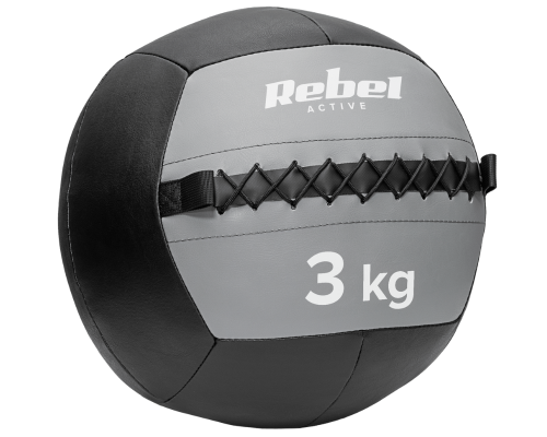 Piłka lekarska rehabilitacyjna do ćwiczeń 3kg Rebel