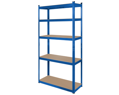 Regał magazynowy metalowy 180x90x40 cm niebieski Rebel