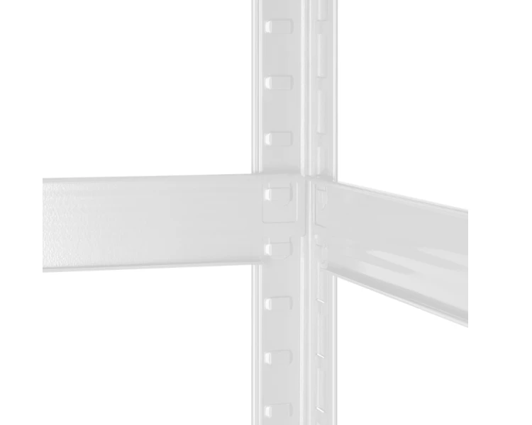 Regał magazynowy metalowy 180x90x40 cm biały Rebel