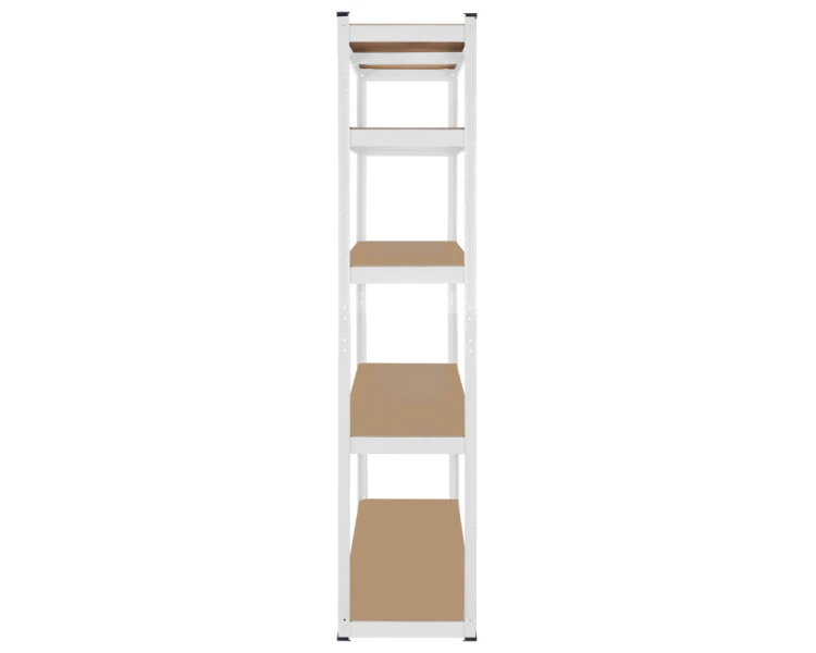 Regał magazynowy metalowy 180x90x40 cm biały Rebel